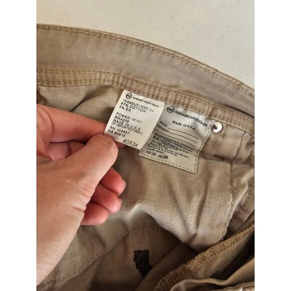 Adriano Goldschmied Men's Tan The Protege Straight Leg Pants Size 40 X 34 - Picture 6 of 6